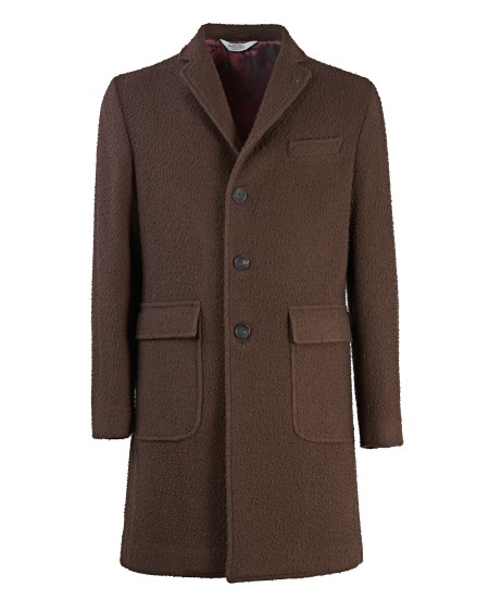 Shop BOTTEGA MARTINESE  Cappotto: Bottega Martinese cappotto "Milano" in lana.
Revers.
Maniche lunghe.
Chiusura monopetto con bottoni.
Tasche applicate.
Martingala.
Vestibilità regolare.
Composizione: 100% Lana.
Fabbricato in Italia.. MILANO 1800-3